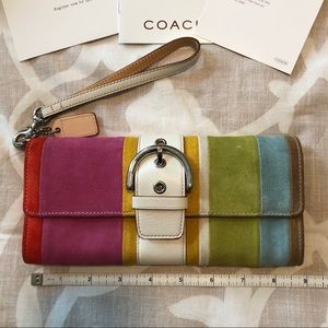 Colorful Coach Wristlet